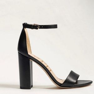 Sam Edelman Sandal Block Heel Black 9 Ankle Strap
